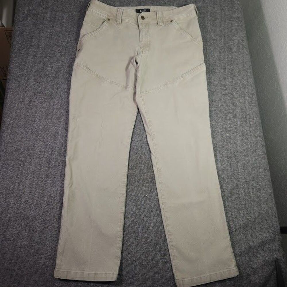 511 Tactical Pants Mens 36x32 Beige Straight Fit Coalition Stretch Twill 74533